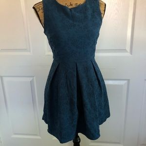 Forever 21 blue Stretchy knit going out dress